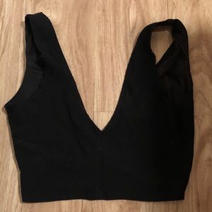 Nastygal black crop top